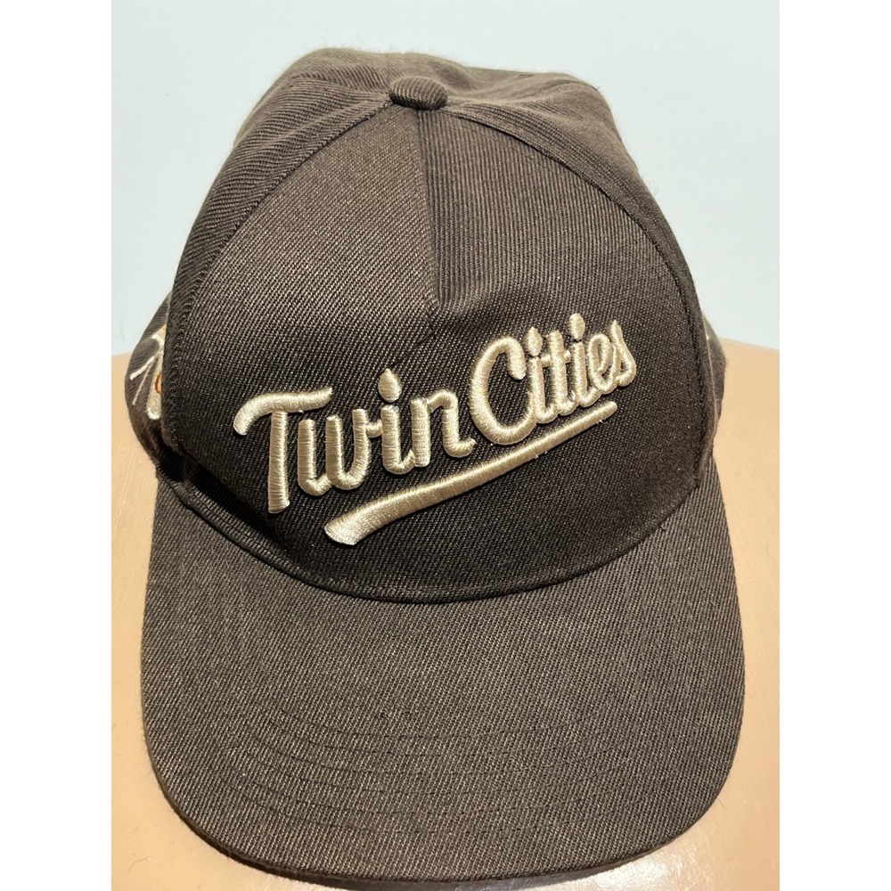 New Era 9FORTY Twin Cities Snapback Hat Brown Minneapolis St Paul Cap